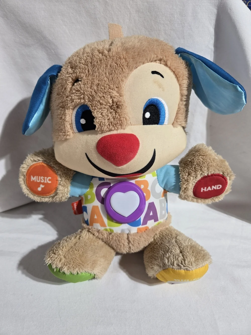 Fisher-Price Laugh & Learn Smart Stages Puppy & Sis Plush Toy Bundle Interactive